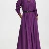 Top 10 ???? SWF Long Sleeve Button Up Maxi ???? Dress Plum ????