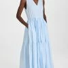 Buy ✔️ SWF V Neck Tiered Maxi ???? Dress Bambina Blue ????