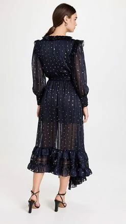 Discount ???? MISA Gabriela ???? Dress Navy Lurex Dot ✨ -A.L.C. SHOP tbags411421e40a 1665083396549 2 0. UX540 . QL90