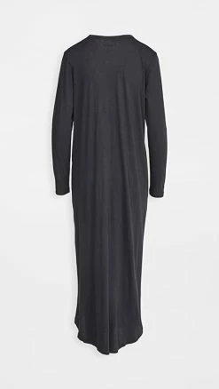 Budget ???? THE GREAT. Long Sleeve Side Knot ???? Dress Almost Black ???? -A.L.C. SHOP tgrea3062718847 q2 2 0. UX540 . QL90
