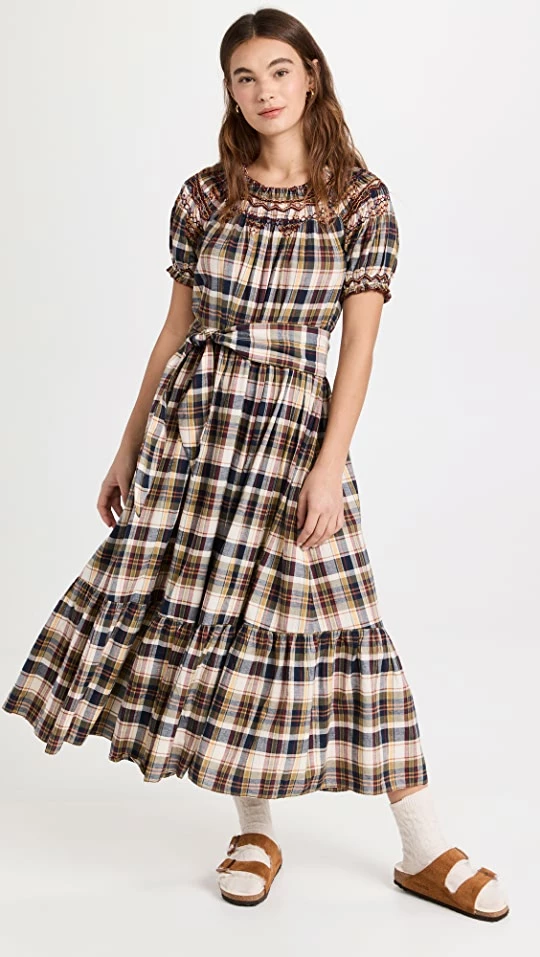 Budget ???? THE GREAT. The Sea Glass ???? Dress Country Plaid ⌛ 2 Budget ???? THE GREAT. The Sea Glass ???? Dress Country Plaid ⌛ - Image 2