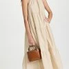 Outlet ???? Theory Halter Tier Maxi ???? Dress Flax ????