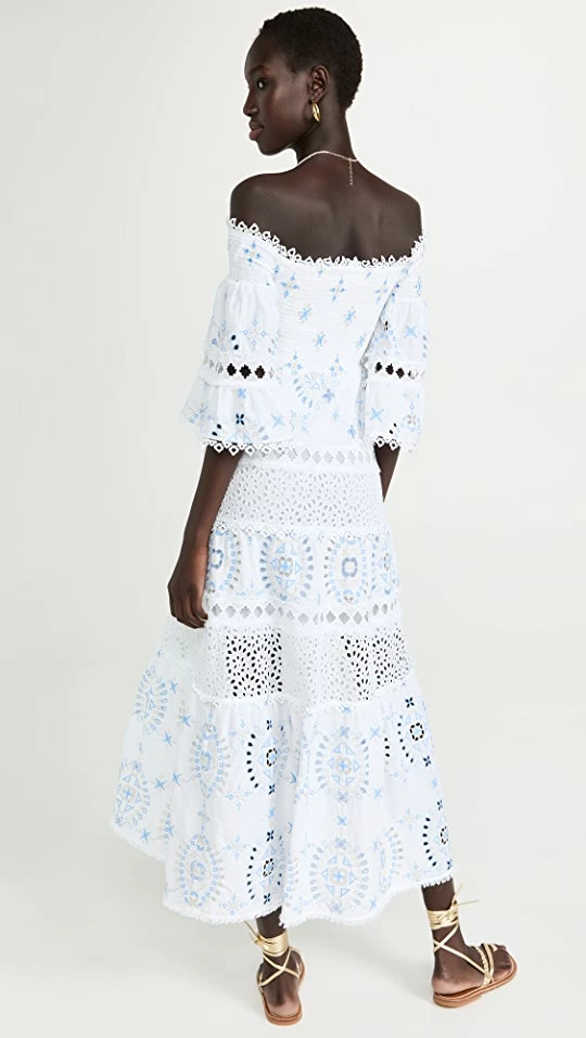 Top 10 ???? Temptation Positano Augusta G ???? Dress White/Gold Blue ???? 2 Top 10 ???? Temptation Positano Augusta G ???? Dress White/Gold Blue ???? - Image 2