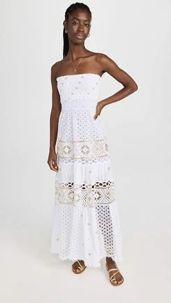 Brand new ???? Temptation Positano Strapless Long Gold ???? Dress ????