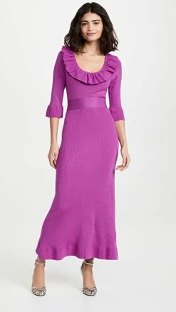 Best reviews of ???? The Vampire's Wife The Metallic Gloria ???? Dress Raspberry ⌛