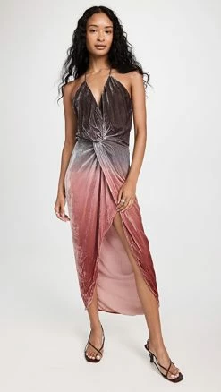 New ✨ Young Fabulous & Broke Siren Slip ???? Dress Whisky Ombre ⭐