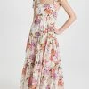 Budget ???? Zimmermann Pattie Tie Shoulder ???? Dress Cream Floral ????