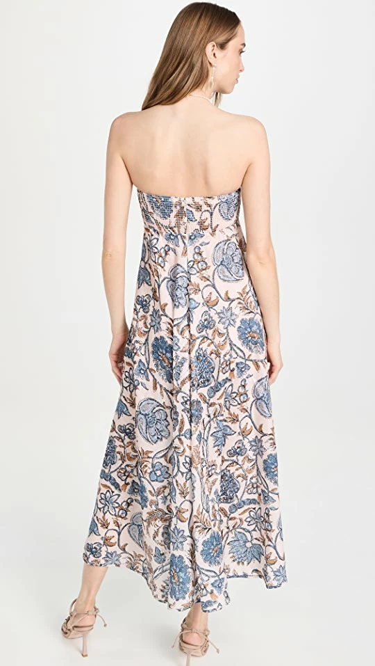 Discount ???? Zimmermann Vitali Bandeau Midi ???? Dress Cornflower Floral ???? 2 Discount ???? Zimmermann Vitali Bandeau Midi ???? Dress Cornflower Floral ???? - Image 2